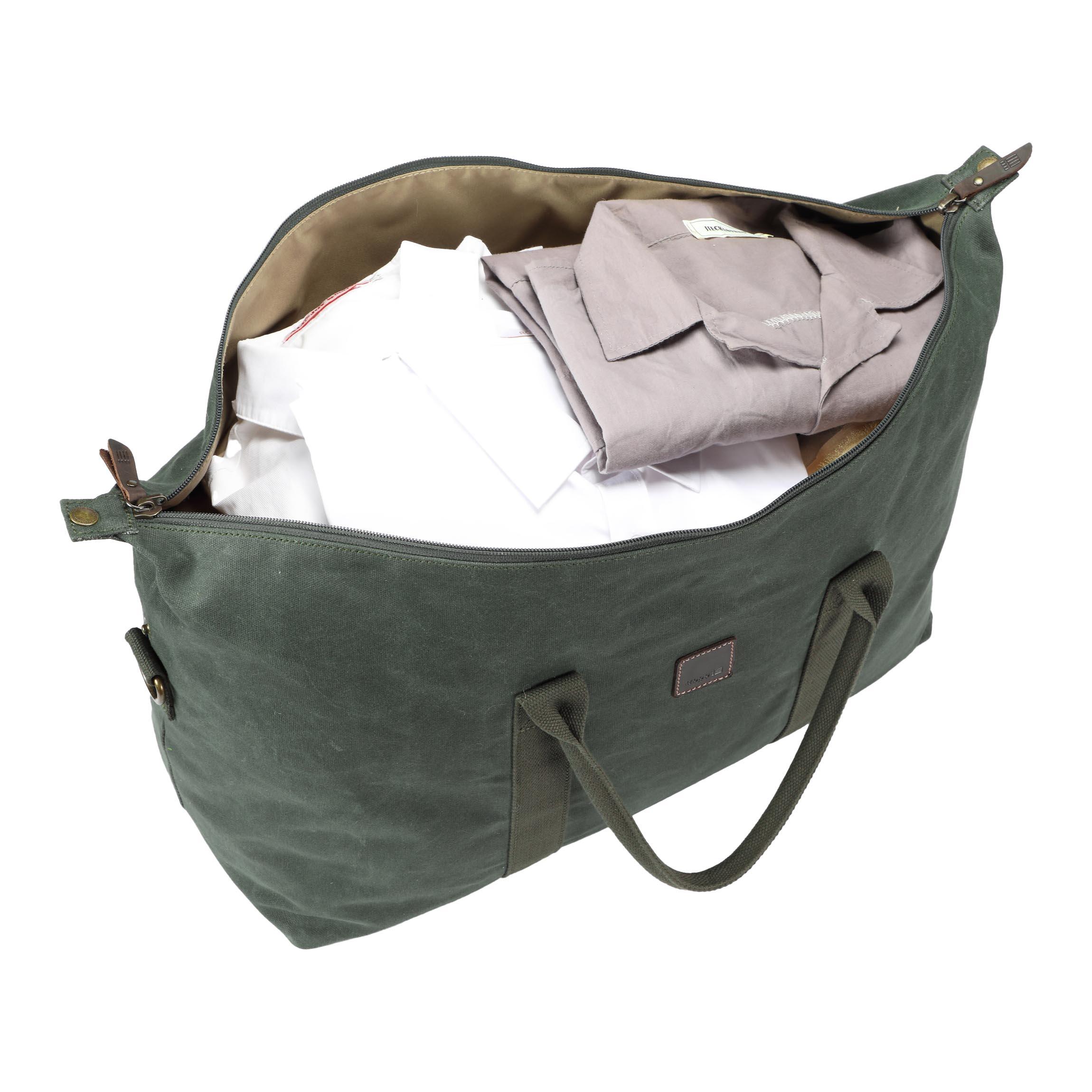 TRP0546 Troop London Heritage Canvas Holdall - Large Durable Travel Duffel Bag for Gym, Weekend Trips & Outdoor Adventures
