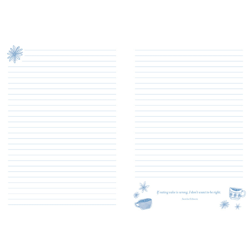 Gilmore Girls Embroidered Notebook - Lined Journal for Writing, Note Taking & Gift Giving - Perfect for Fans, Students & Journaling Enthusiasts