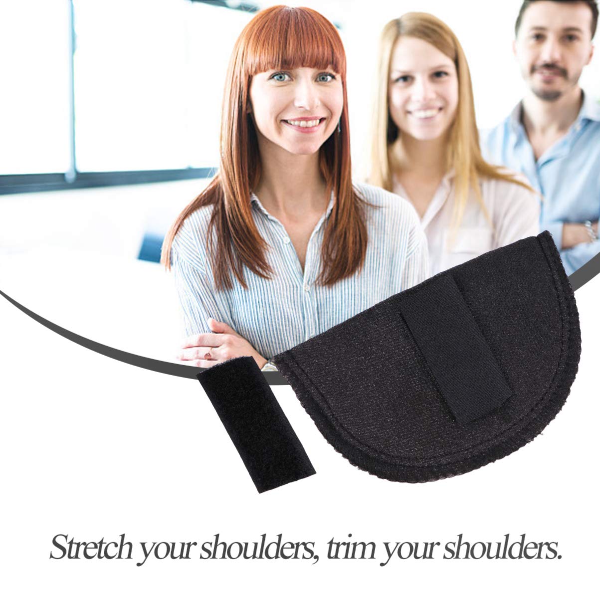 1 Pair Reusable Shoulder Enhancer Pads for Suits, Coats & Shirts - Sticky Shoulder Pads for Women & Men (Black) | Perfect for Formal Wear, Office Attire & Special Occasions