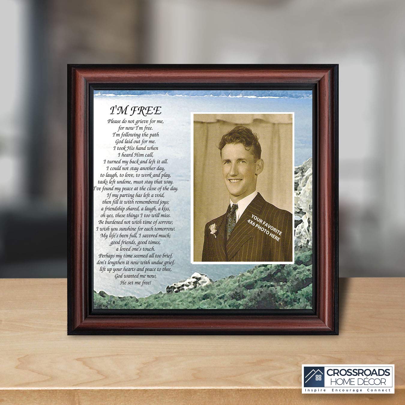 Memorial Picture Frame for Mom - Sympathy Gift for Loss