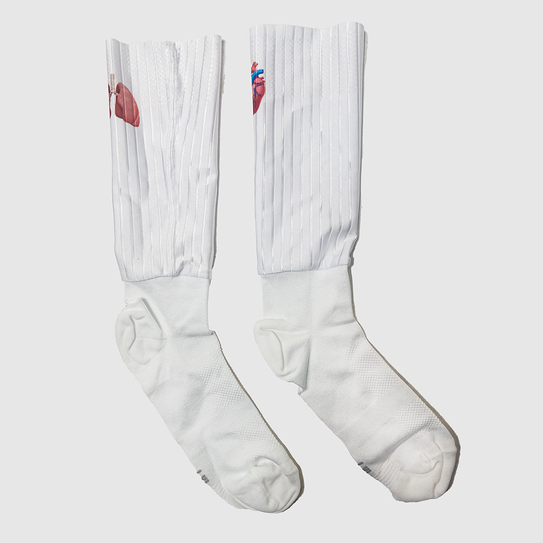 Heart & Lung Aero Socks - Breathable Compression Socks for Running, Cycling & Travel - Improve Circulation & Reduce Swelling - Perfect for Athletes & Frequent Flyers