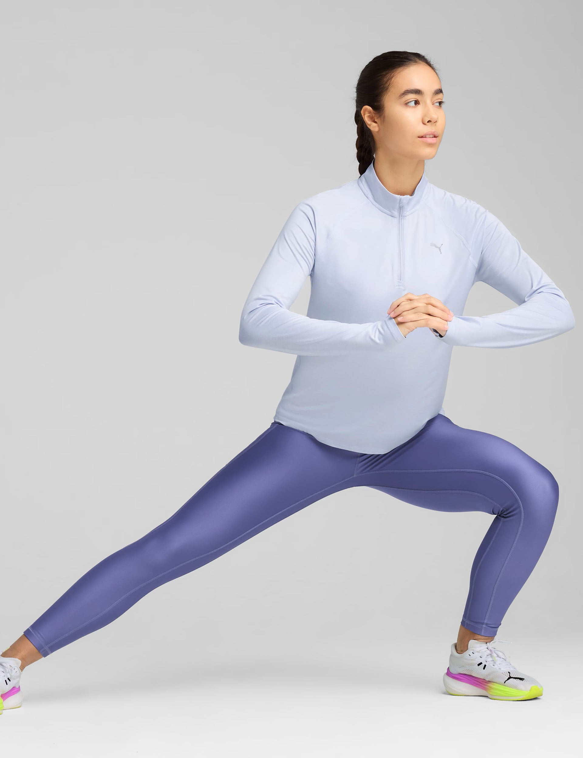 Run Velocity Cloudspun 1/4 Zip Pullover - Lightweight Performance Running Top for Cool Weather - Ideal for Jogging, Hiking & Outdoor Workouts