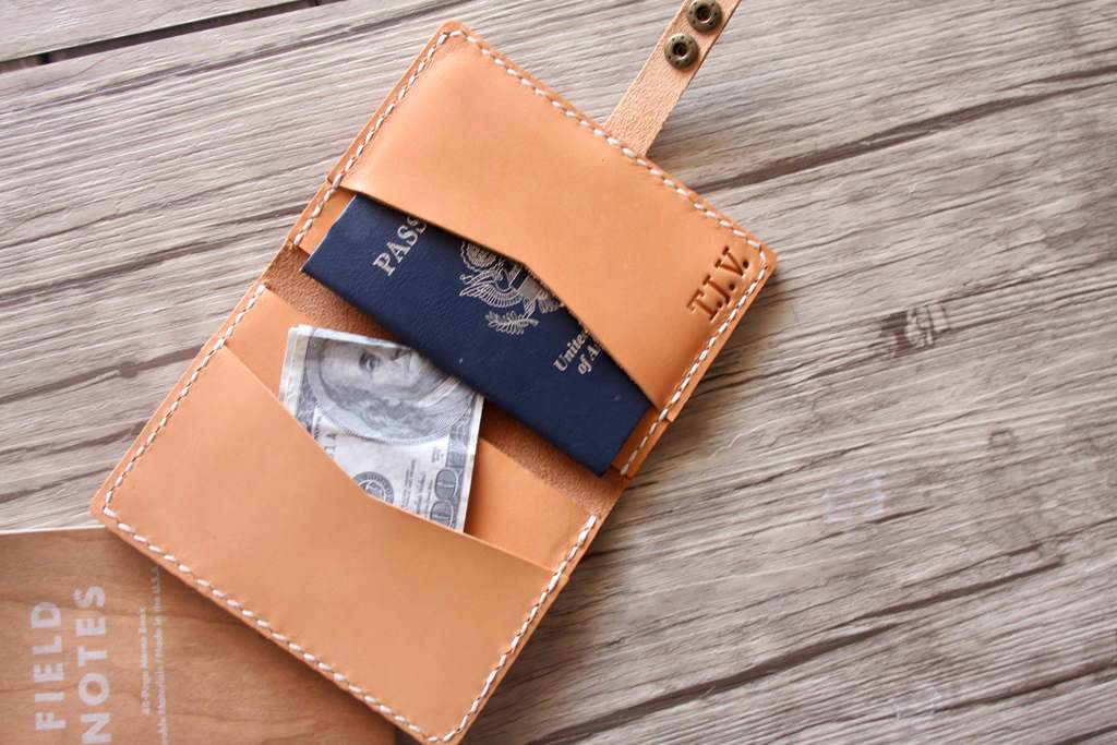 Premium Custom Leather Passport Holder - Personalized Travel Wallet Sleeve for Men & Women | RFID Blocking Protection | Perfect for International Travel, Business Trips & Vacation Accessories