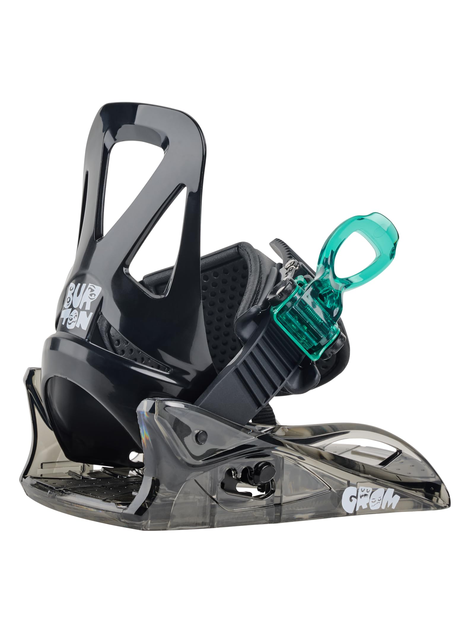 Burton Kids' Mini Grom Disc Snowboard Bindings - Adjustable Youth Snowboard Bindings for Boys & Girls - Perfect for Beginner Snowboarders & Mountain Adventures