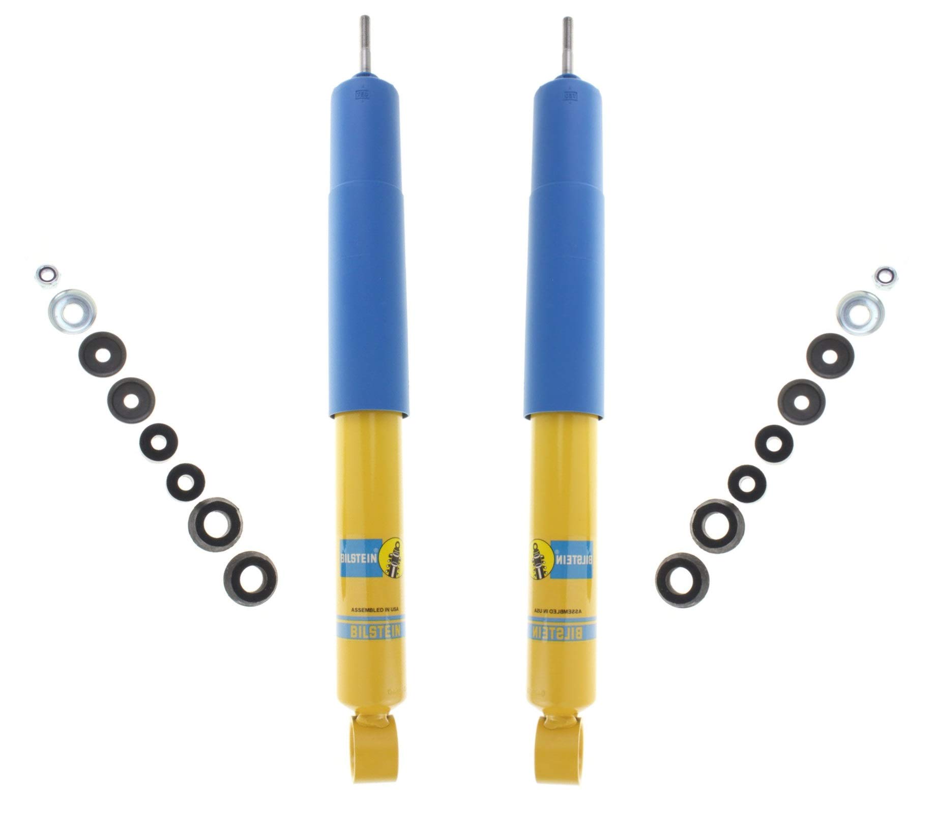 Bilstein B6 4600 Rear Shock Absorbers Set of 2 for 1996-2002 Toyota 4Runner - Heavy Duty Performance Off-Road Suspension Upgrade for Smooth Ride on Rough Terrain