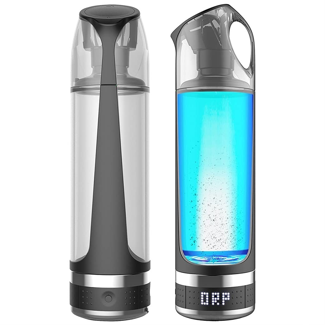 Portable PEM Hydrogen Water Bottle Generator - 500ml USB Rechargeable H2 Maker with Electrolysis Technology | Pure Hydrogen Rich Water Cup for Health & Wellness | Perfect for Travel, Gym, and Daily Hydration