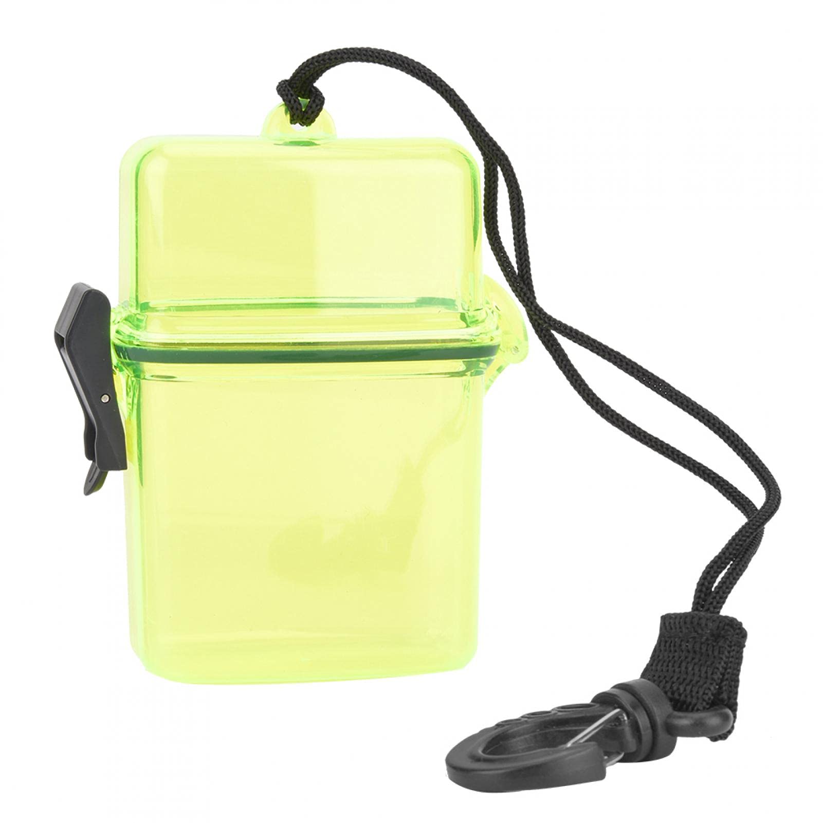 Waterproof Floating Dry Box for Scuba Diving - Transparent Airtight Underwater Storage Case with Sealed Lid for Surfing, Kayaking, Snorkeling & Beach Activities (Yellow) - Keep Valuables Safe & Dry During Water Sports