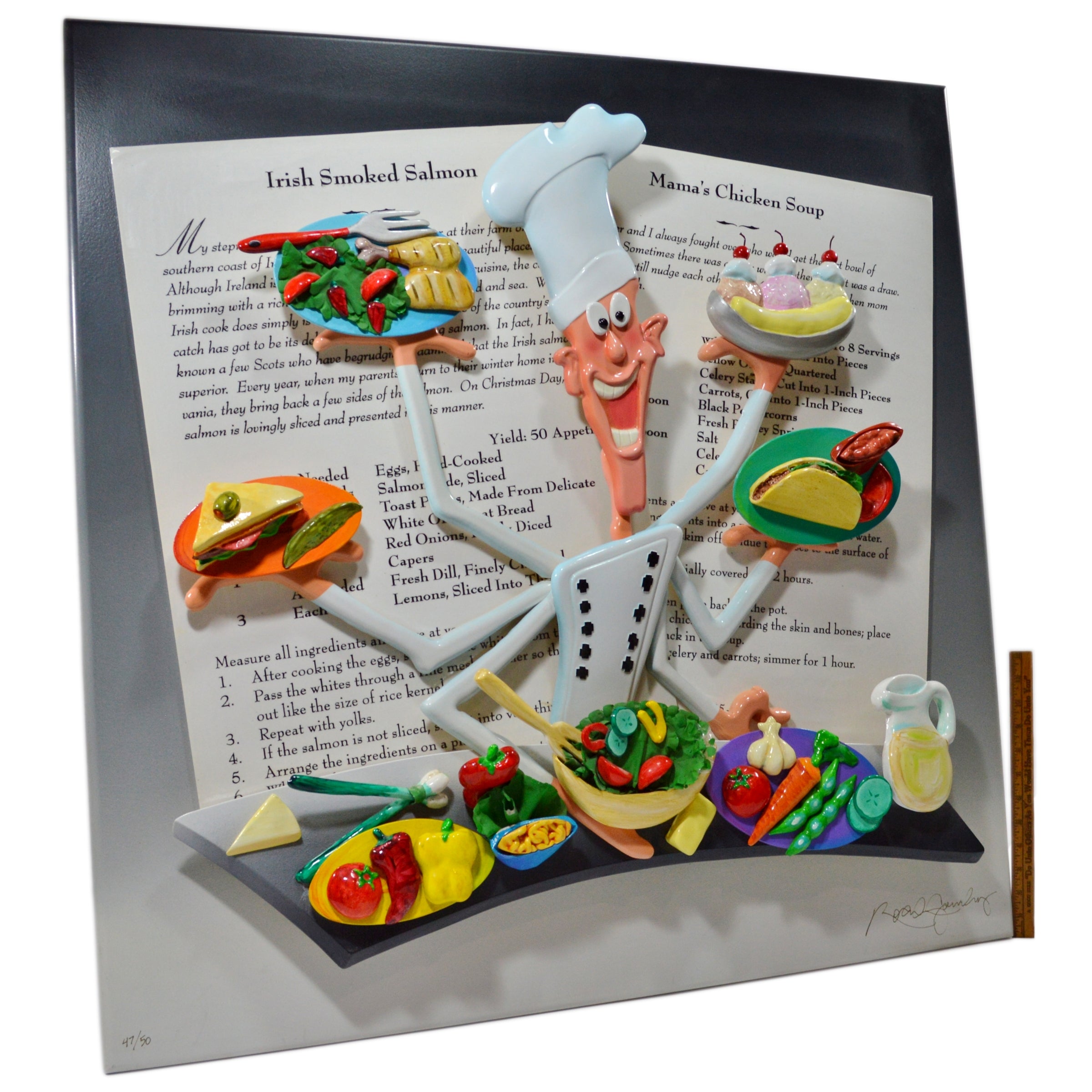 Original Signed 3D Wall Sculpture 
