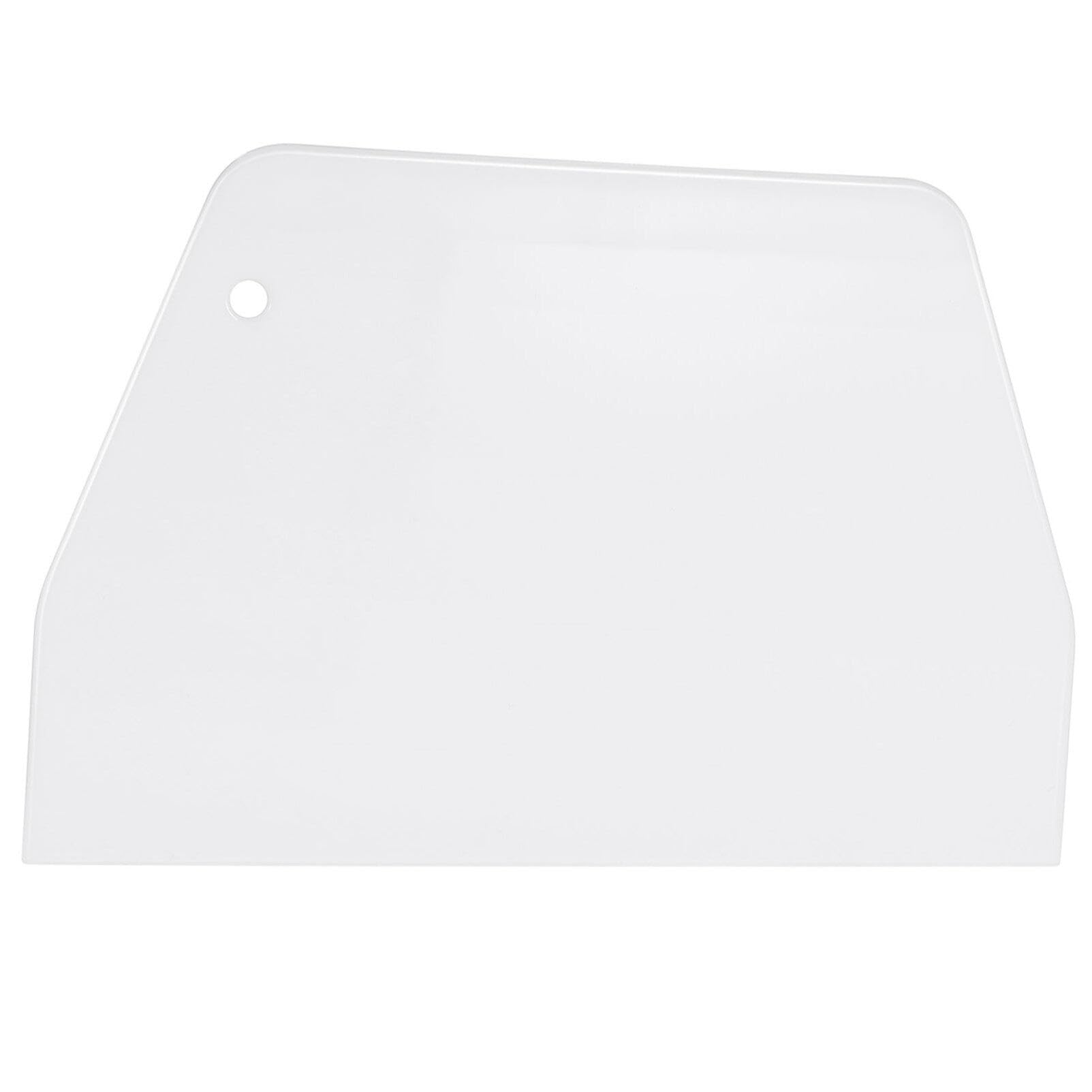 YARNOW 2-Pack Plastic Bench Scraper - Food Grade Dough Scraper for Baking, Cake Decorating & Bread Making - Multipurpose Kitchen Tool for Fondant, Icing & Pastry (White, Large) - Perfect for Home Bakers & Professional Chefs