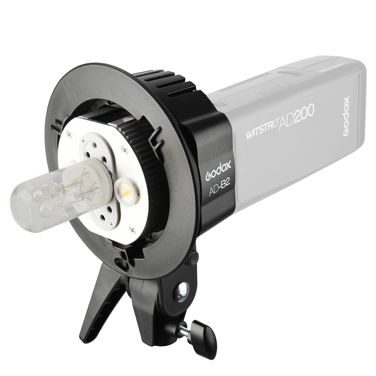 Godox AD200/AD200Pro/AD200ProII Dual S-Type Mount Bracket - Heavy Duty Flash Bracket for Studio Photography, On-Location Shoots & Outdoor Lighting