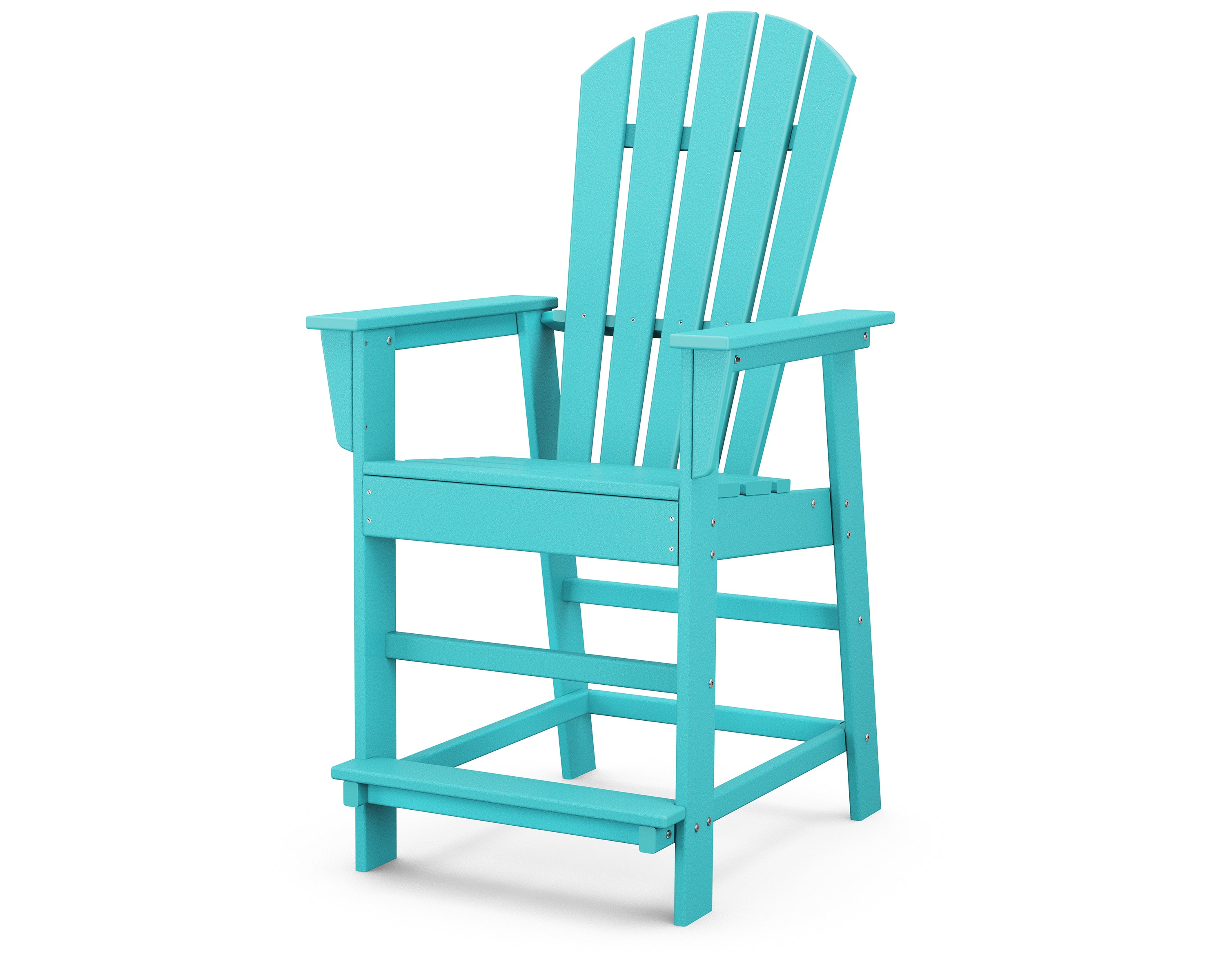 POLYWOOD South Beach Counter Height Chair - Durable Outdoor Bar Stool for Patio, Deck, or Kitchen - Weather-Resistant & Eco-Friendly Recycled Plastic - Perfect for Dining, Entertaining, or Relaxing