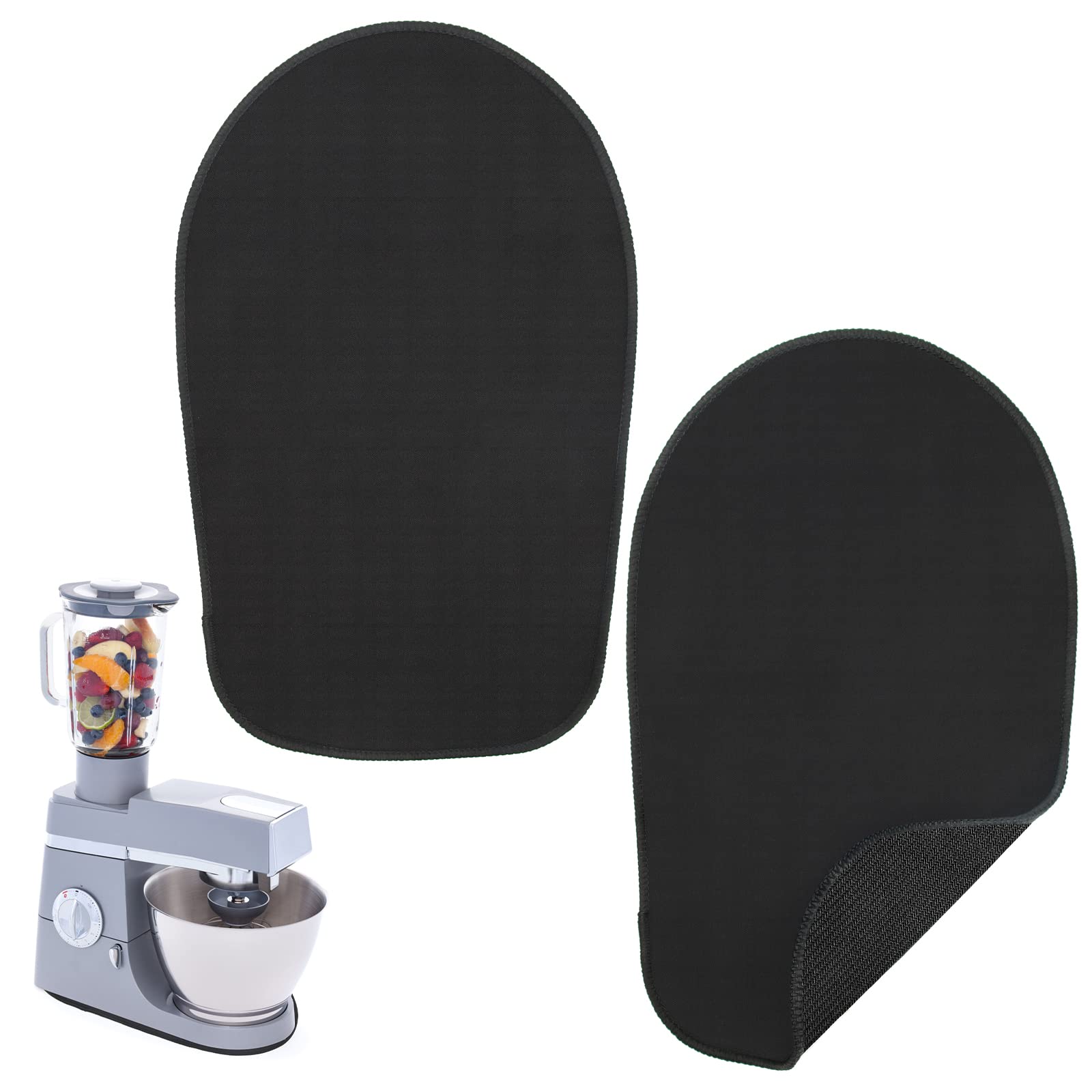 2 Pack Mixer Slider Mat for KitchenAid 4.5-5Qt - Non-Slip Kitchen Appliance Mat for Baking & Cooking