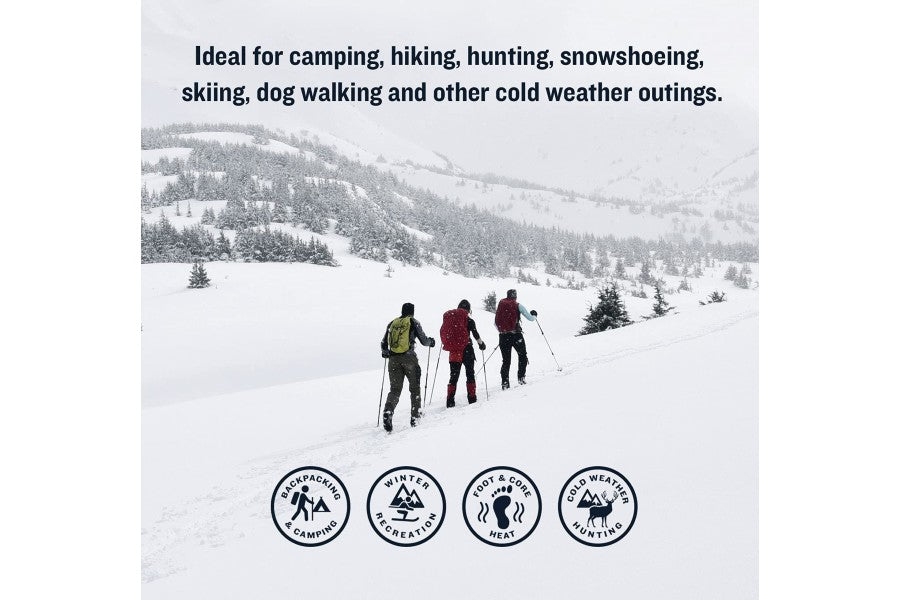 Ignik Outdoors 10 Hour Compostable Hand Warmers - Eco-Friendly Reusable AirBarrier Pouch for Winter Outdoor Activities, Hiking, Skiing & Camping