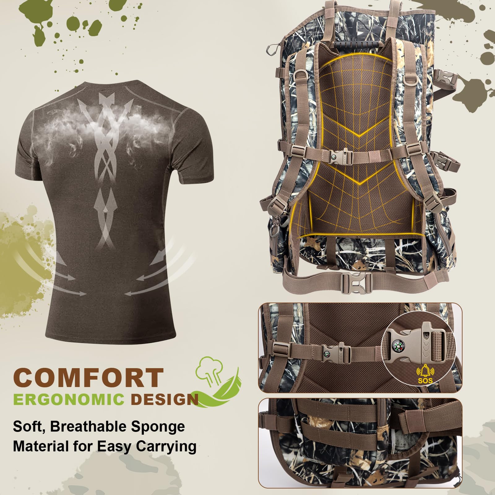 **Best Hunting Backpacks for Men – Saddle Hunting Bag with Bow Holder, Large Compound Bow Backpack & Duffle Bags for Outdoor Adventures, Camping & Trekking**