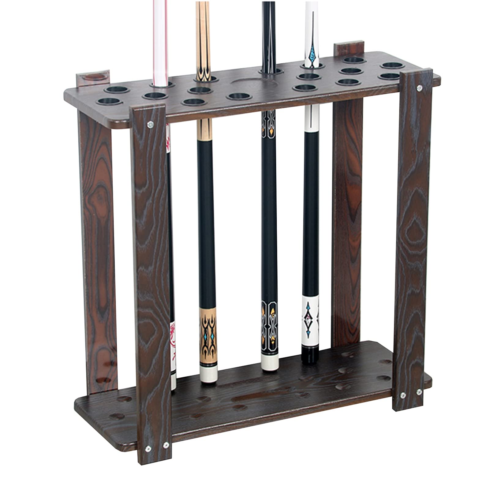MIWOOYY Extra Large Golf Club Rack - 18 Hole Golf Bag Organizer & Billiard Cue Holder for Garage Storage | Golf Course Display Stand | Perfect for Golf Practice, Club Storage & Home Organization