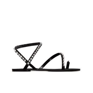 Black Diamond Sandals for Women - Elegant & Comfortable Summer Shoes for Beach, Wedding, and Casual Outings