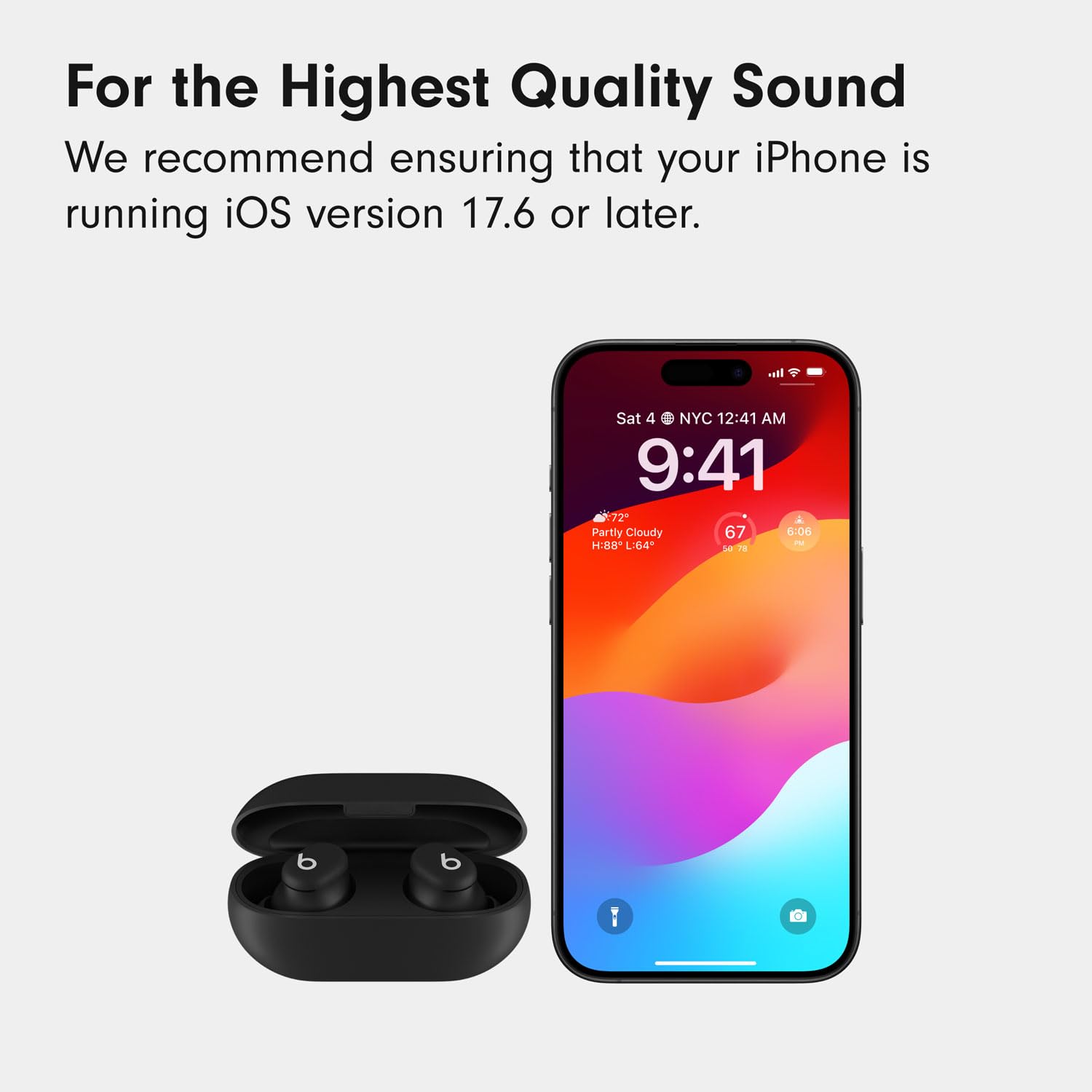Beats Solo Buds Wireless Bluetooth Earbuds - 18H Battery, Apple & Android Compatible with Built-in Mic - Matte Black | Perfect for Workouts, Commuting & Hands-Free Calls