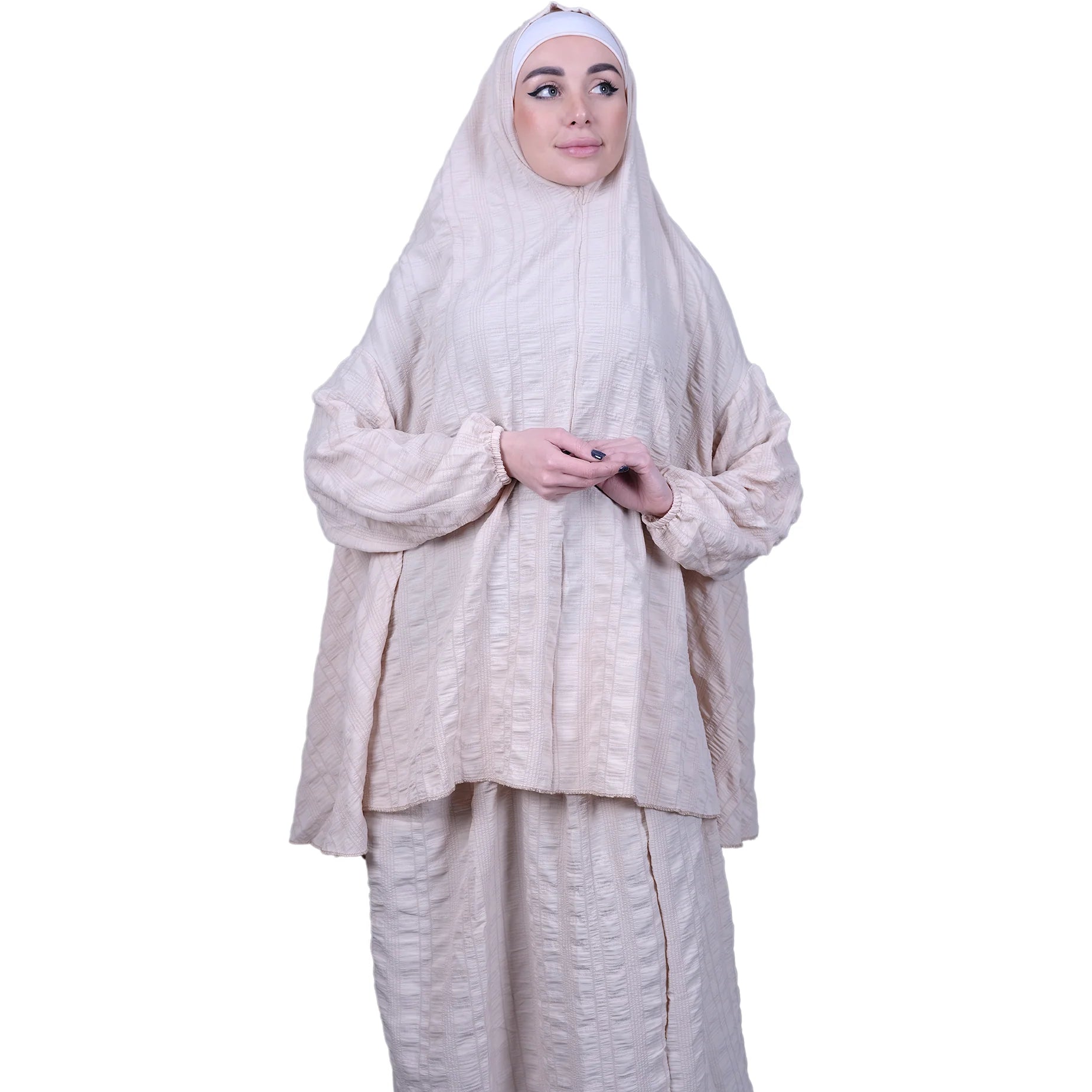 Islamic Prayer Set for Women - Complete Hijab, Prayer Dress & Mat - Perfect for Home, Mosque & Travel Worship