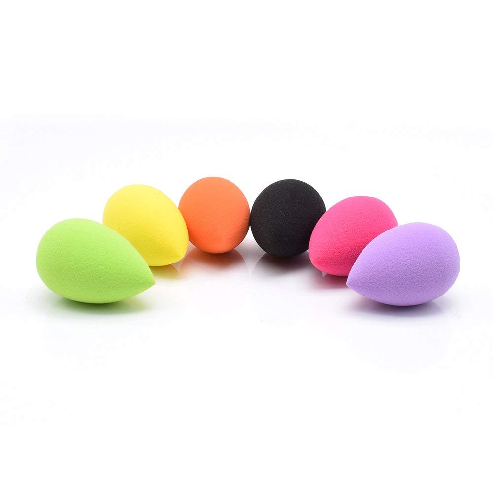 Dolovemk 6PCS Professional Makeup Sponges - Micro Mini Beauty Blender Sponge Set (30mm, Latex-Free, Expands When Wet) - Random 6 Colors for Flawless Foundation & Concealer Application - Perfect for Travel, Everyday Makeup & On-The-Go Touch Ups