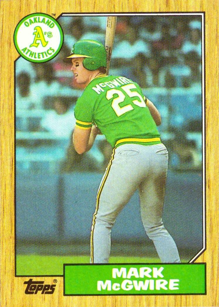 1987 Topps #366 Mark McGwire Rookie Baseball Card - Oakland Athletics Jersey First Edition | Collectible Sports Memorabilia for Baseball Fans & Card Collectors