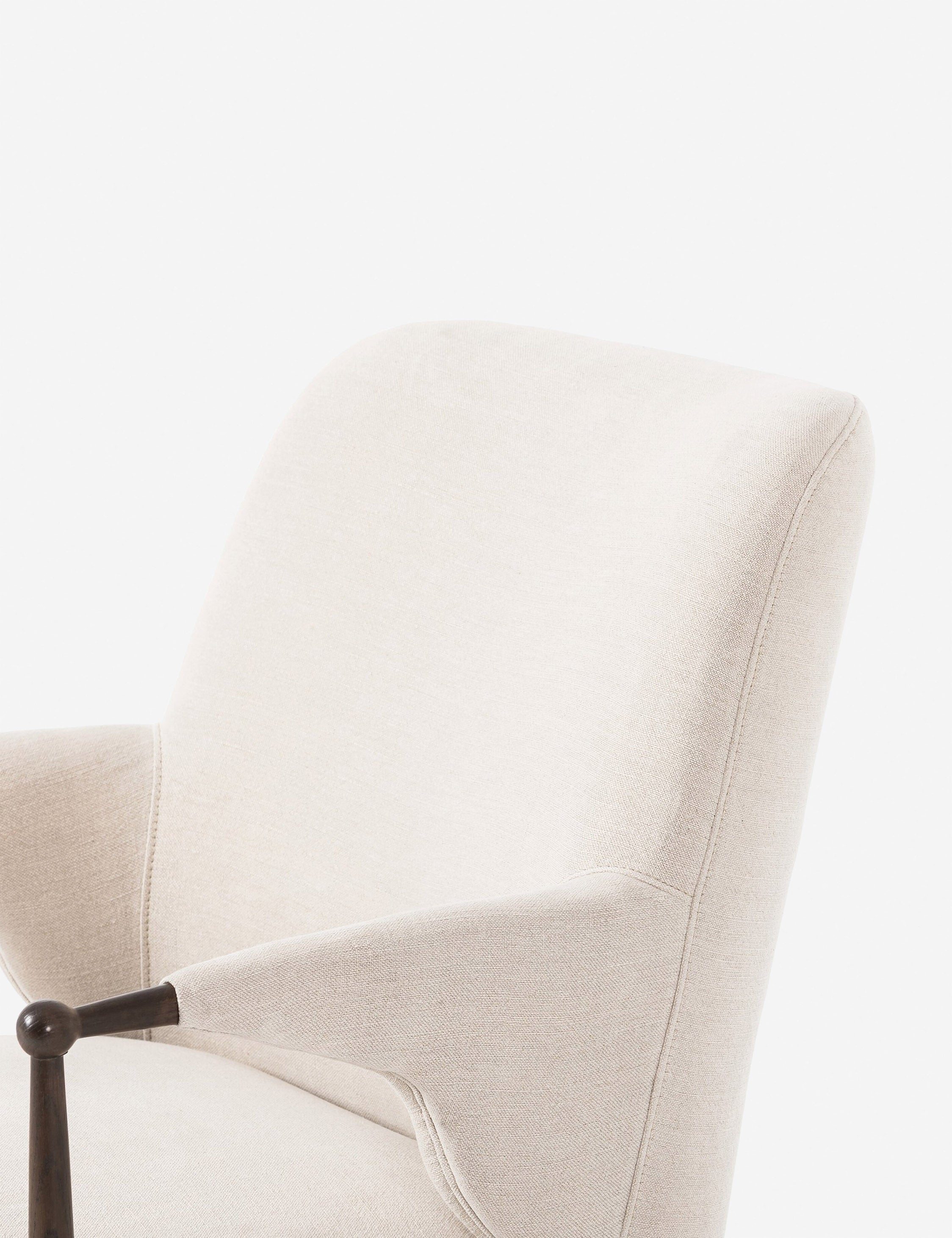 Brently Accent Chair by Amber Lewis x Four Hands - Modern Upholstered Lounge Chair for Living Room, Bedroom & Office Decor - Perfect for Reading Nook or Cozy Corner