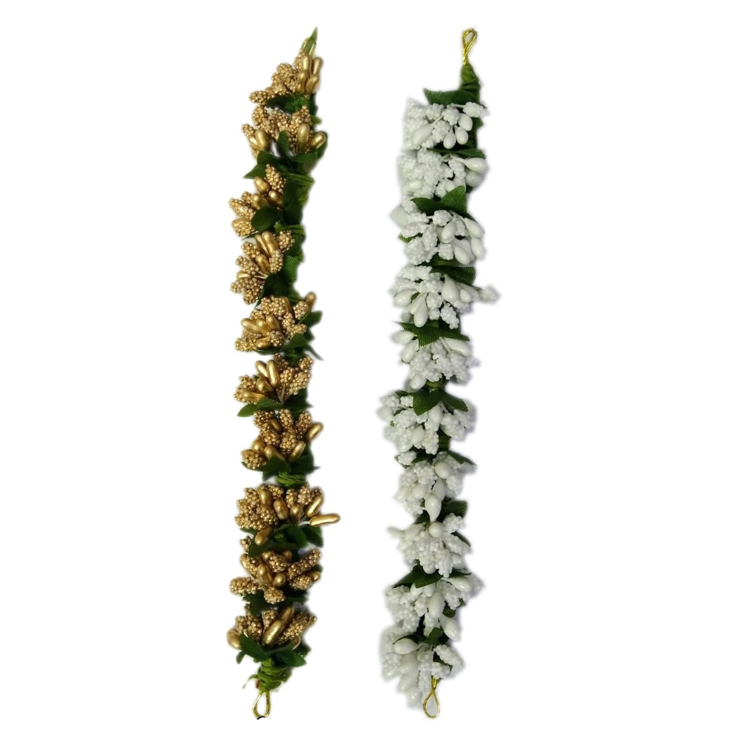 GuruEmbelish Fancy Hair Artificial Flower Juda Gajra Hair Accessories for Women & Girls - 2 Pack | Wedding, Party, Festival & Boho Style Hair Decorations