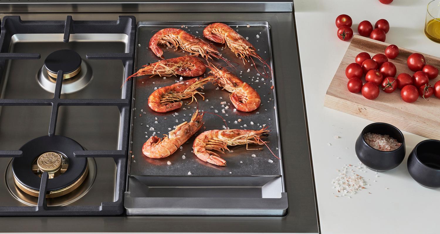Bertazzoni MAS486BTFGMXTLP 48-Inch Professional Gas Range - Stainless Steel, 6 Burners, Griddle - Perfect for Home Chefs & Commercial Kitchens