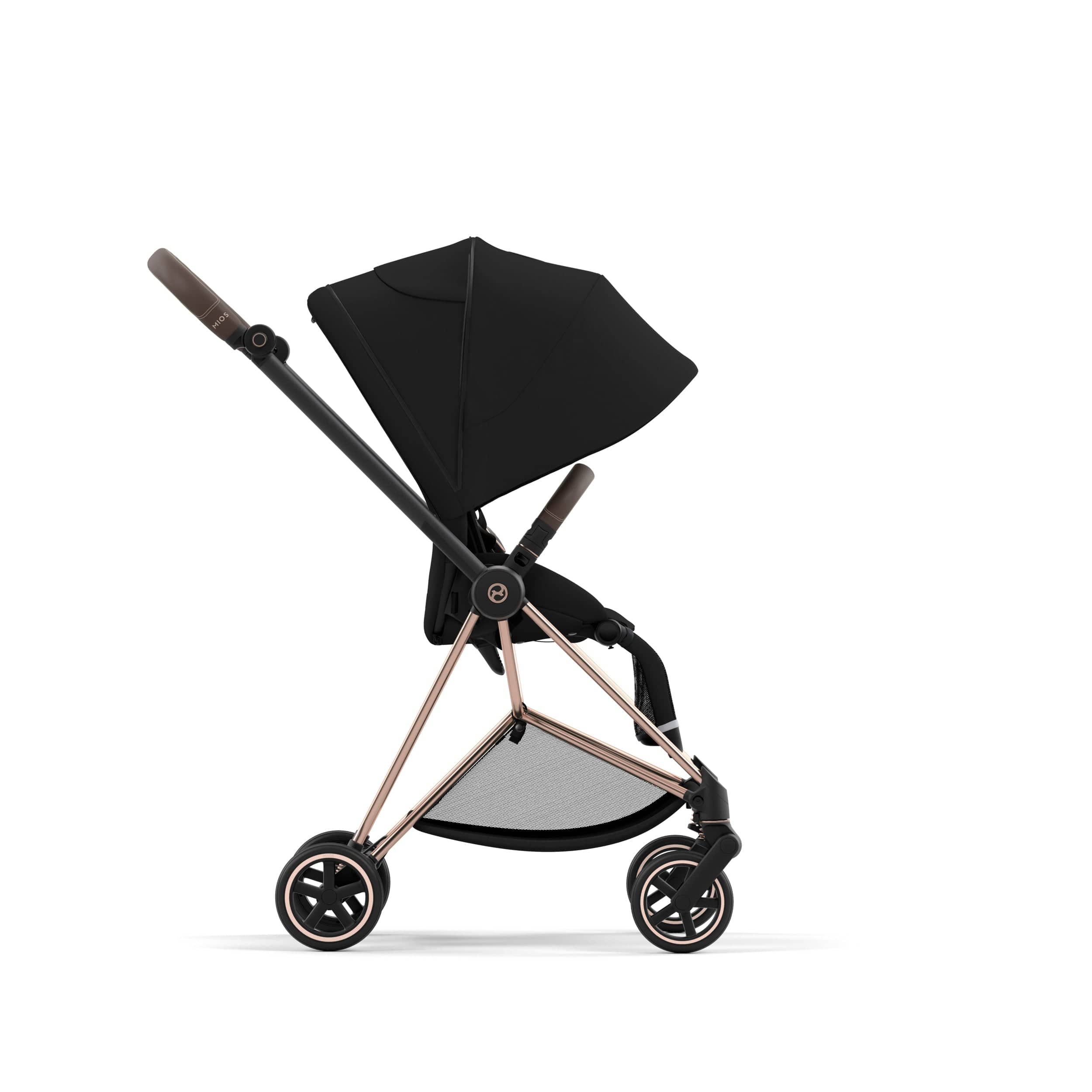 Cybex Mios 3 Complete Stroller - Rose Gold & Brown Luxury Baby Stroller | Lightweight Compact Travel System for Newborns & Toddlers | Perfect for City Walks, Shopping & Travel
