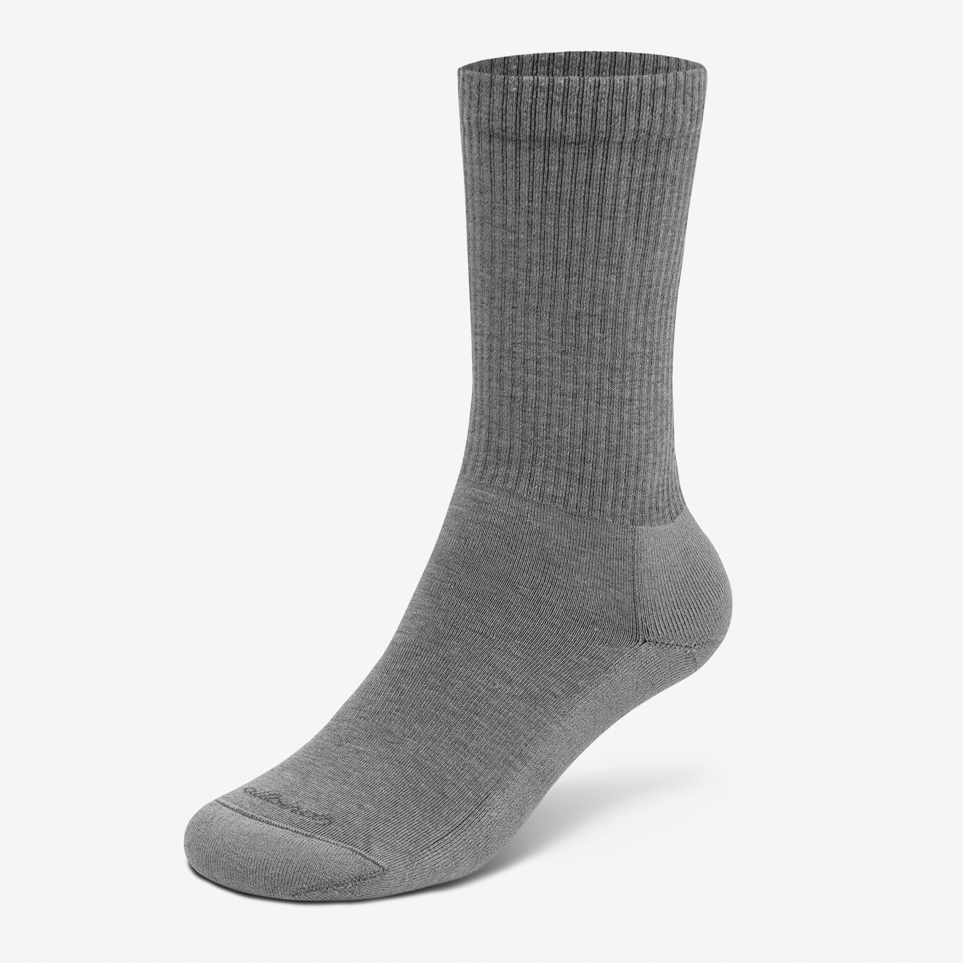 Anytime Crew Socks - Medium Grey for Men & Women | Comfortable Everyday Casual Socks for Work, Gym, and Outdoor Activities