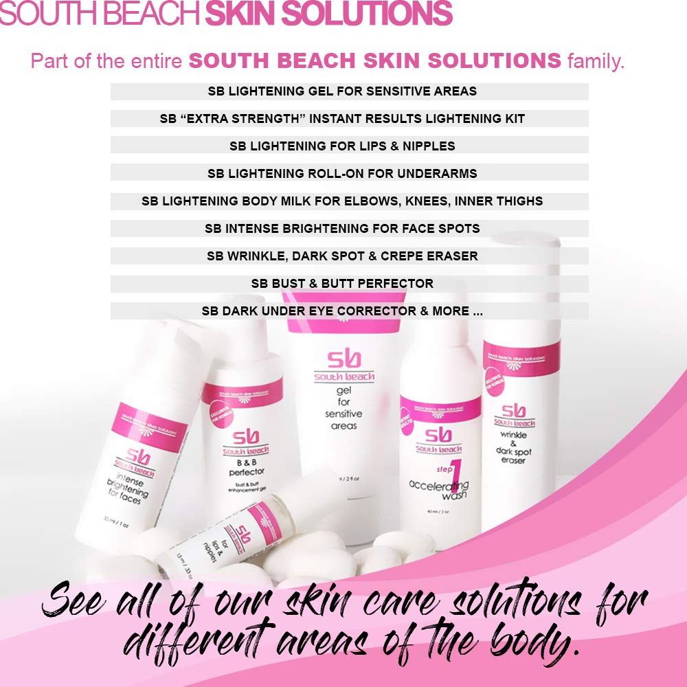 South Beach Dark Under Eye Corrector - Natural Salon Strength Anti-Aging Eye Cream for Dark Circles, Puffiness & Bags | Hydrating Treatment for Tired Eyes | Safe, Chemical-Free Formula | Perfect for Daily Use & Nighttime Skincare Routine