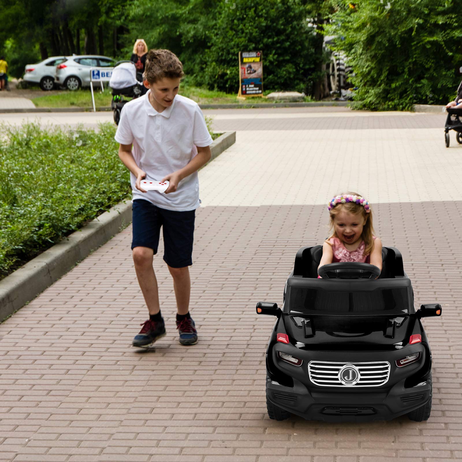 VALUE BOX 6V Electric Remote Control Truck - Kids Ride On Car with 3 Speeds, Music, LED Lights & Horn | Toddler Motorized Vehicle with Seat Belt | Best Gift for Boys & Girls | Perfect for Indoor Play & Outdoor Backyard Fun