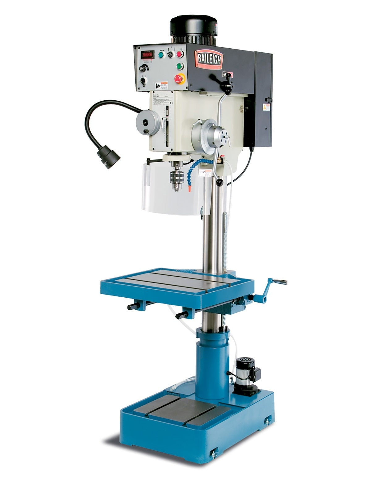 Baileigh Industrial BA9 1002923 Variable Speed Drill Press DP 1500VS - Heavy Duty Metal & Woodworking Drill Press for DIY Projects & Professional Workshops