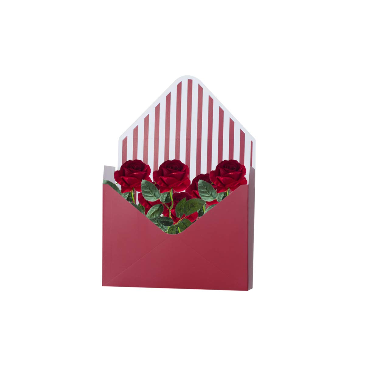 PRETYZOOM 5-Piece Waterproof Envelope Gift Box Set - Wedding Rose Wrapping Paper, Jewelry Packaging, Decorative Paper Bags for Wedding Ceremony Decor, Floral Arrangements & Party Favors