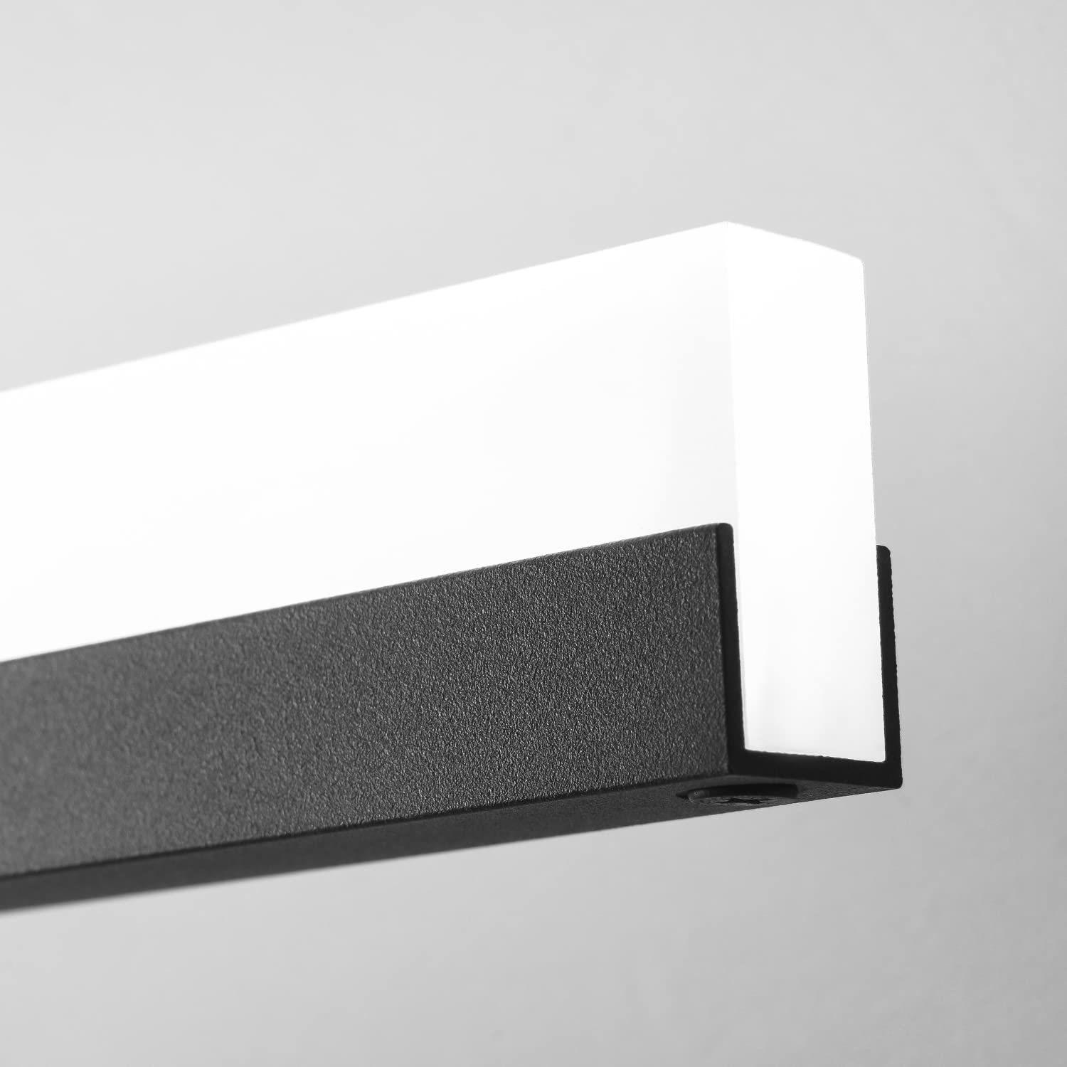 PRESDE 24 Inch Dimmable Modern LED Bathroom Vanity Light Fixture - Black Vanity Light Bar with Adjustable Brightness (6000K Cool White) - Perfect for Bathroom Mirror Lighting, Makeup Vanity, and Modern Home Decor