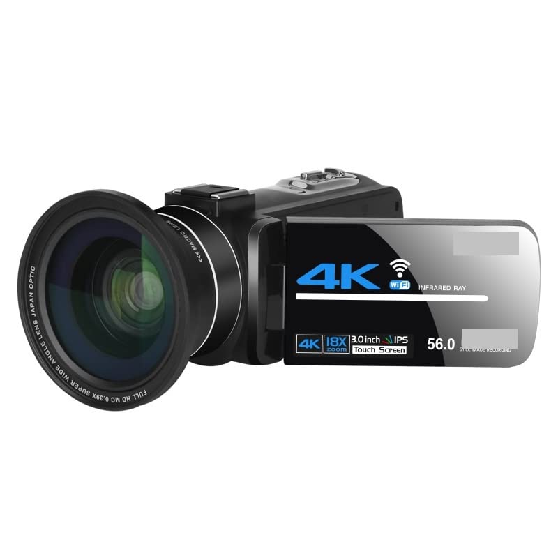BODORME 4K Digital Camera with Night Vision for Vlogging & Streaming (128G SD Card) - Perfect for Outdoor & Low Light Photography