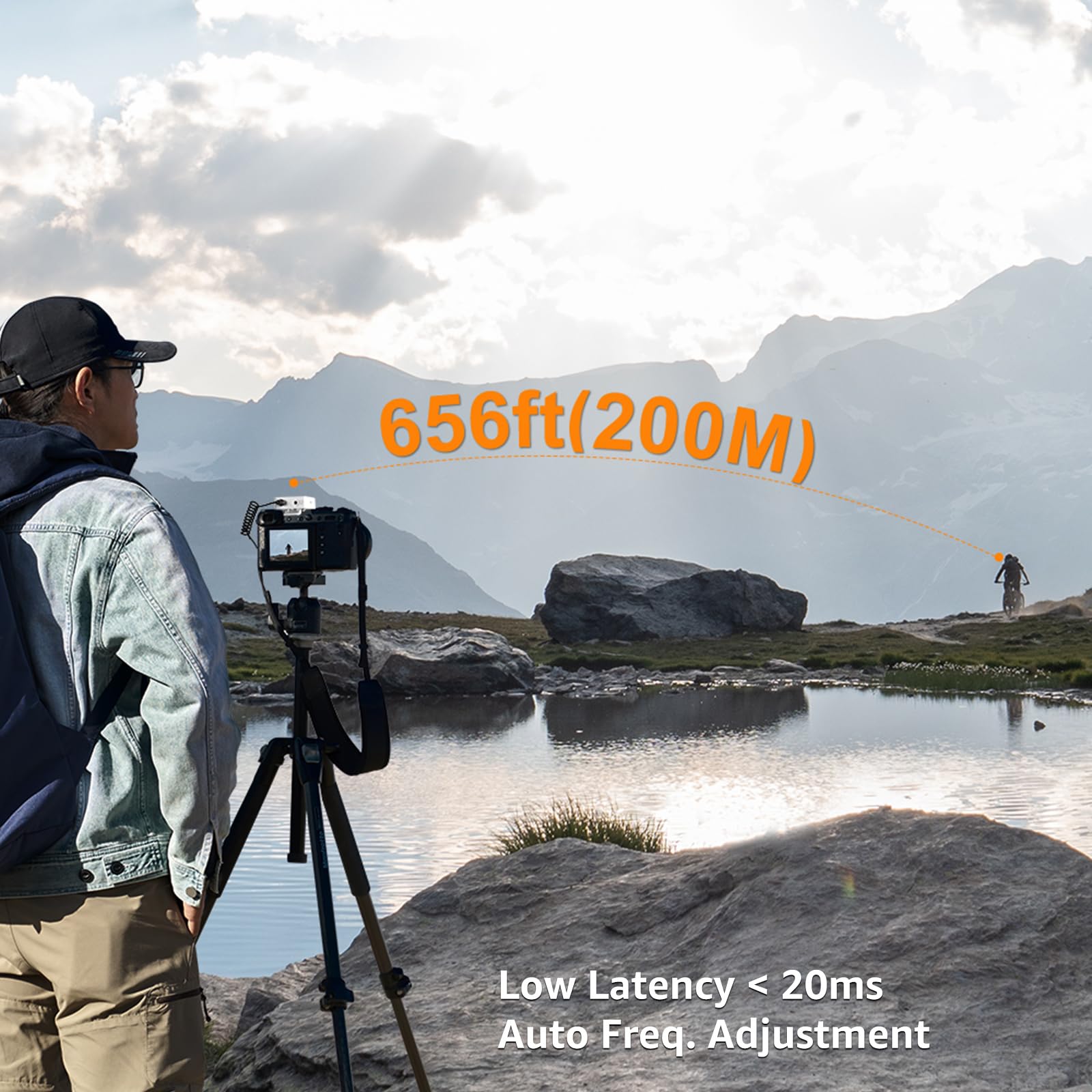 COMICA BoomX-D1 2.4G Wireless Lavalier Microphone System - Compact Lapel Mic with 1 Transmitter & 1 Receiver for Smartphone, Camera, Podcast, Interview, YouTube & Facebook Live - Perfect for Vlogging, Online Teaching & Live Streaming