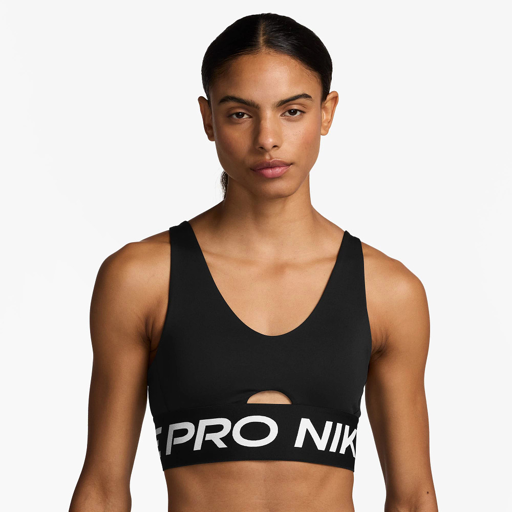 Nike Pro Indy Plunge Bra for Women - High Support Sports Bra for Running, Yoga & Gym Workouts - Bold Design & Comfortable Fit