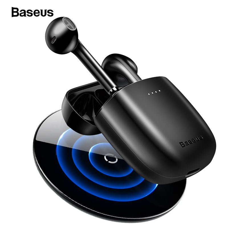 Baseus W04 Pro Wireless Bluetooth Earbuds - Noise Cancelling, 30H Playtime, IPX5 Waterproof, HD Sound for Running, Gym, Work & Travel