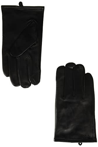 Black Embossed Leather