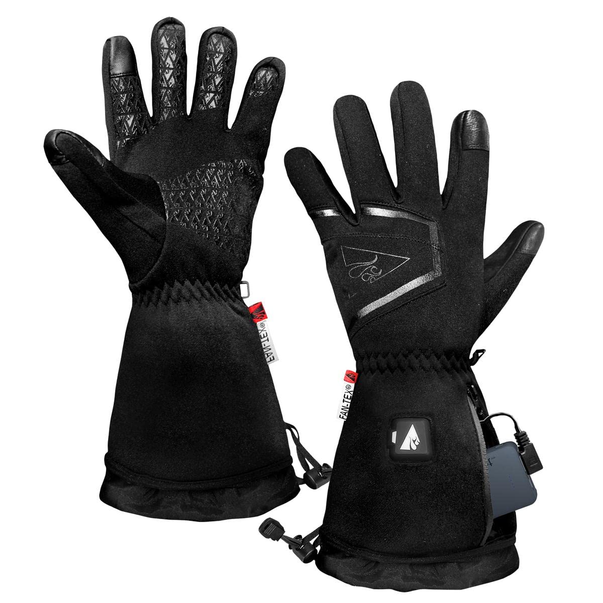 ActionHeat 5V Lightweight Battery Heated Gloves for Women - Waterproof & Windproof, 3 Adjustable Heat Levels, 8 Hours Heating - Perfect for Skiing, Snowboarding, Hiking & Winter Outdoor Activities