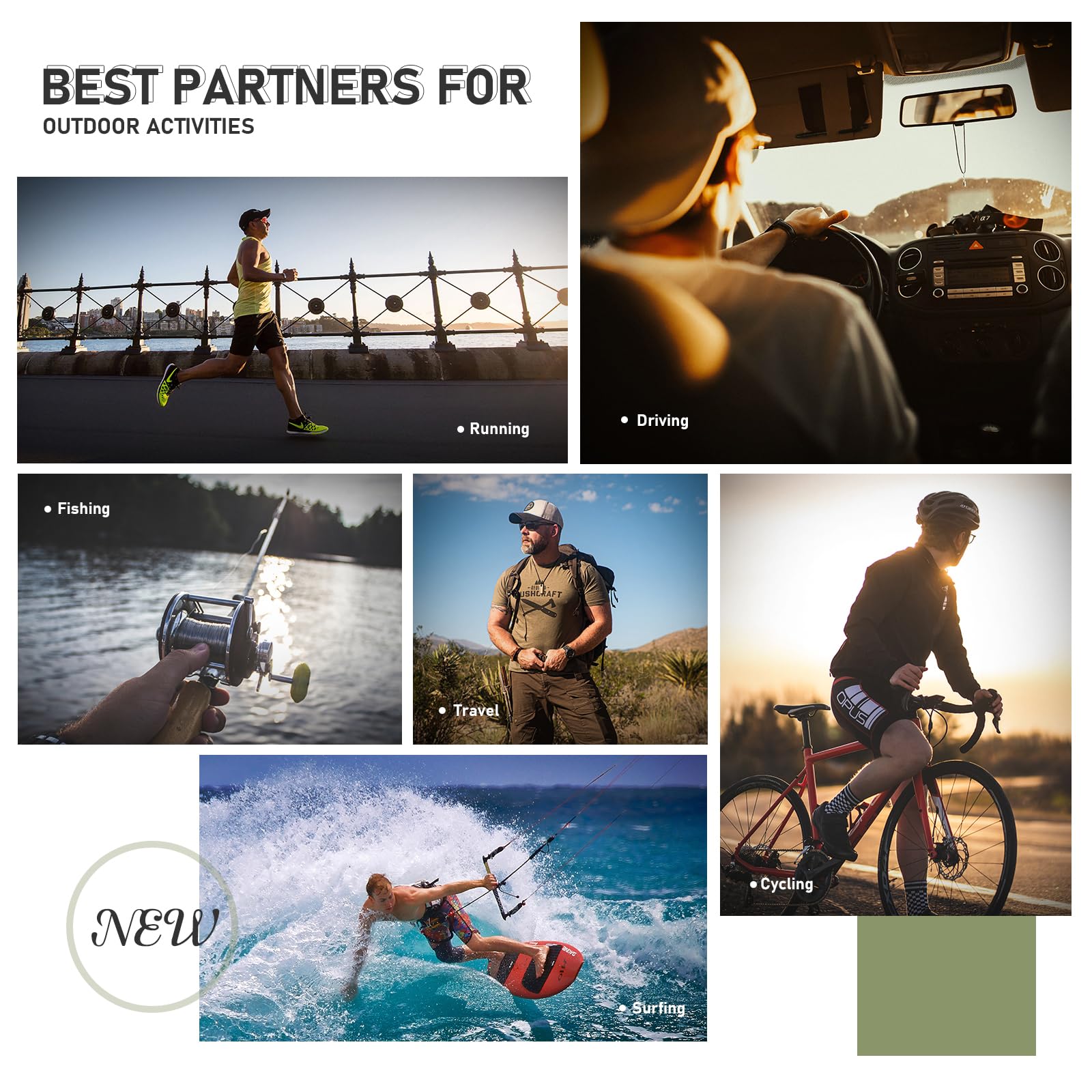 Polarized Sunglasses for Men & Women - Retro Square UV Protection Sunglasses for Fishing, Driving, Outdoor Activities | Fashion & Sports Eyewear