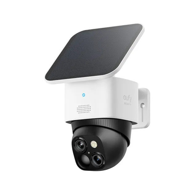 SoloCam S340 4K WiFi Security Camera with PTZ, Dual Lens & Solar Panel - Outdoor/Indoor Surveillance for Home & Business Use
