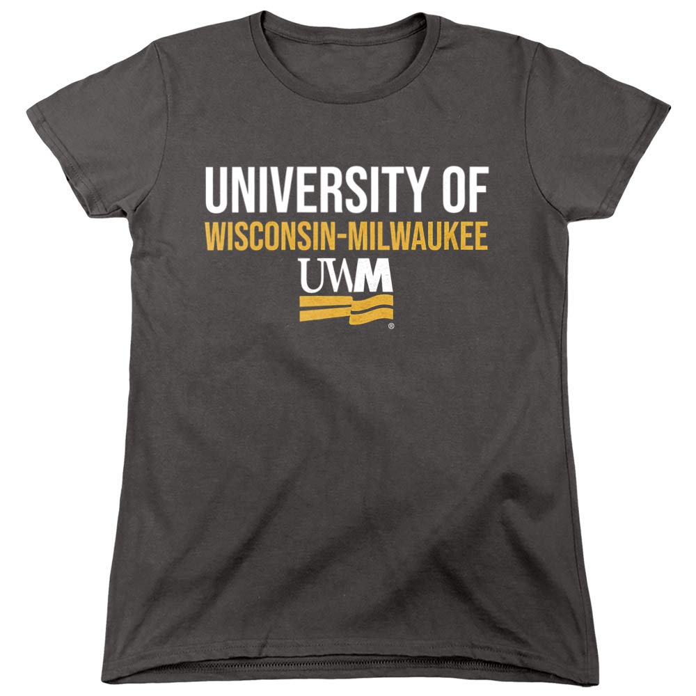 Official University of Wisconsin-Milwaukee Stacked Women's T-Shirt | Comfortable Cotton UWM Apparel for Campus, Gameday & Alumni Events