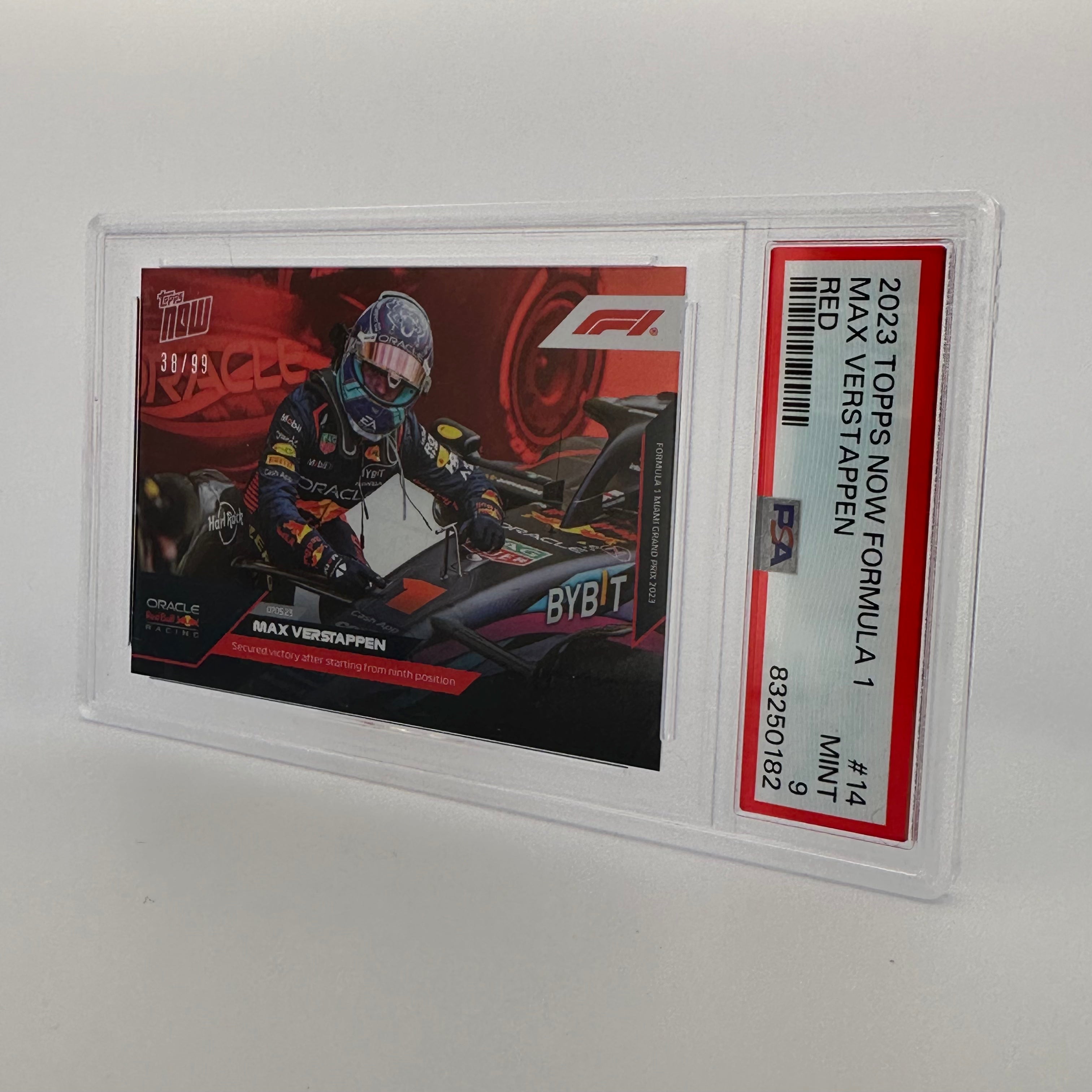 PSA 9 Graded Max Verstappen #14 Red Bull Racing F1 Trading Card - Perfect for Collectors, Sports Memorabilia & Formula 1 Fans