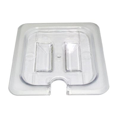 Nella 1/3 Size Notched Food Pan Cover with Handle - Clear Plastic Lid for Commercial Food Storage & Serving - Perfect for Restaurants, Catering & Buffets