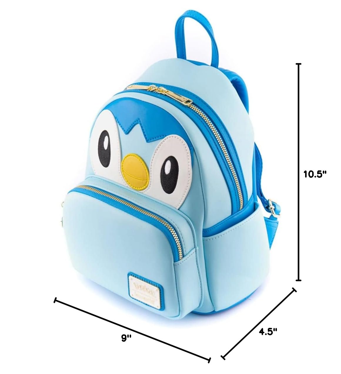 Loungefly Pokemon Piplup Cosplay Women's Double Strap Shoulder Bag Purse - Cute Anime Backpack for Collectors, Conventions & Everyday Use