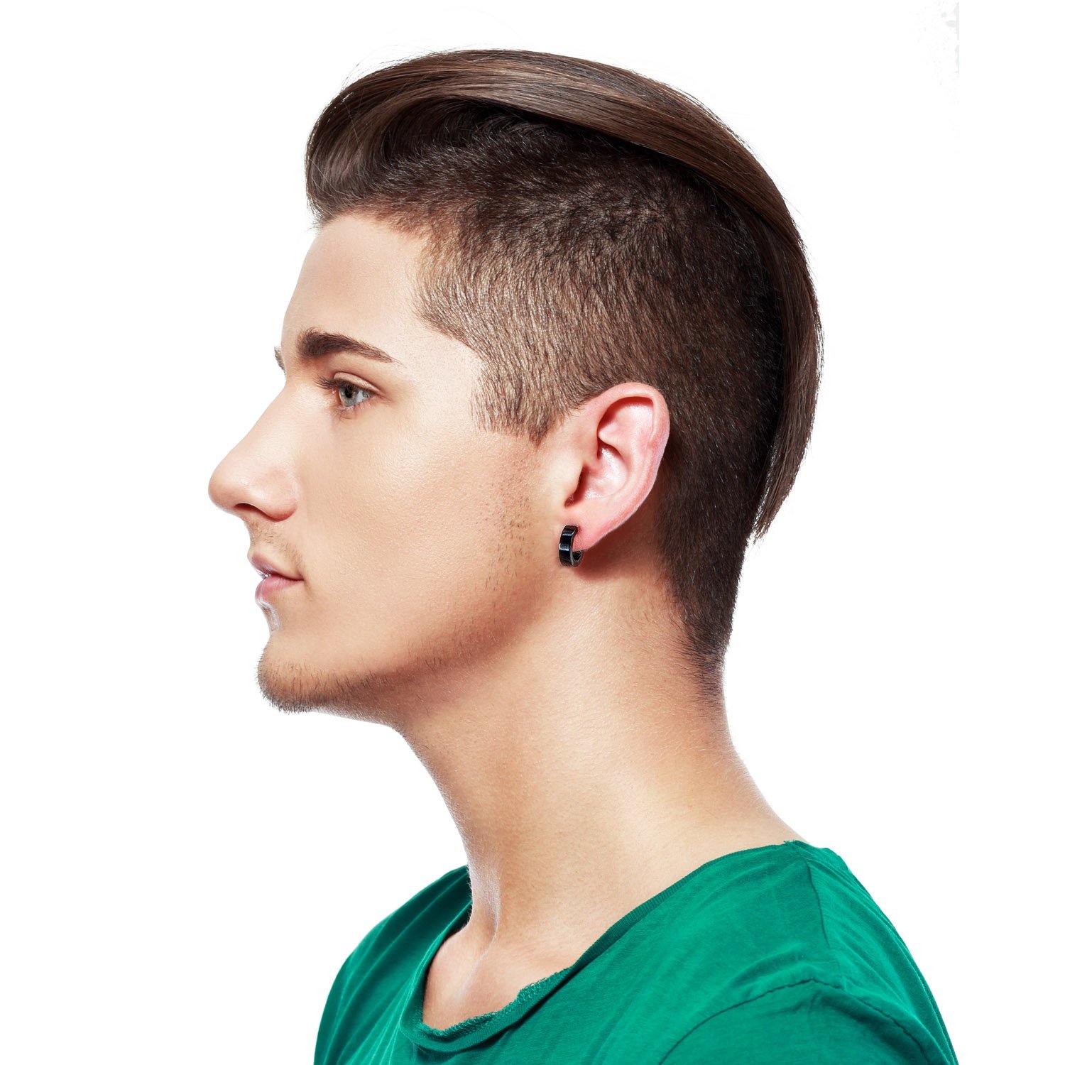 4-6 Pairs Punk Style 316L Surgical Steel Earrings Set - Dot Stud & Small Hoop Huggie Earrings for Men and Women | Perfect Gift for Her or Him | Great for Daily Wear, Parties, and Special Occasions