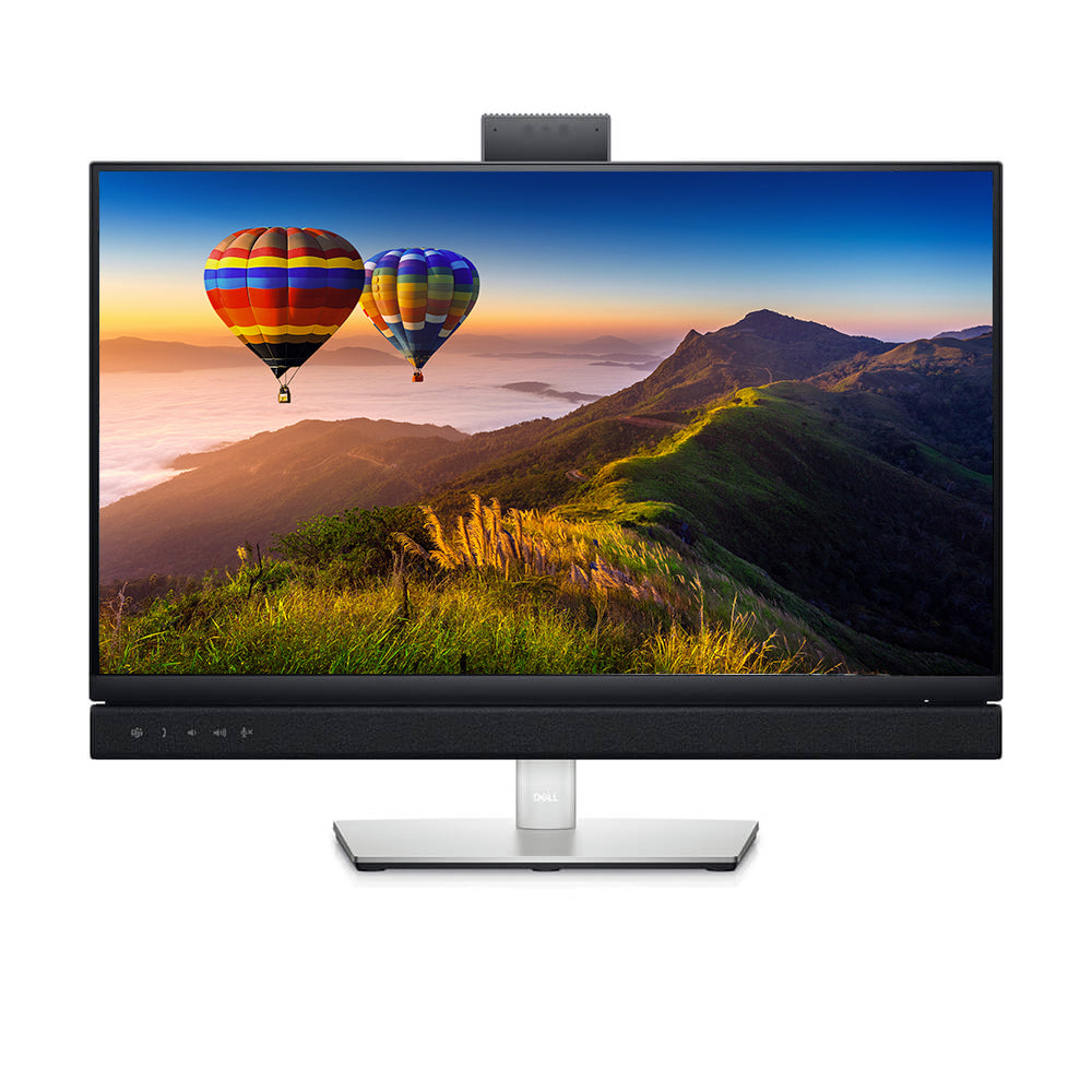 Dell C2422HE 24 Inch FHD 1080p Video Conferencing Monitor with Webcam - Perfect for Remote Work, Online Meetings & Home Office Setup