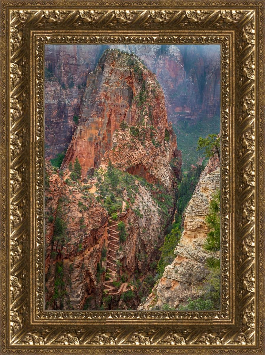 Angels Landing by Julie Kerr - Stunning Landscape Art Print for Home & Office Decor | Perfect for Living Rooms, Bedrooms, and Gifts