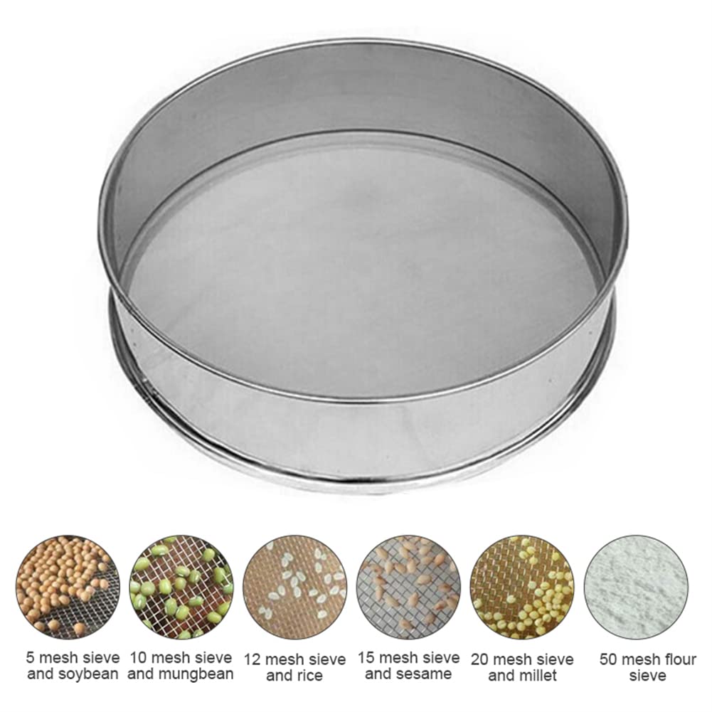 Premium Automatic Powder Sifter - Food Grade Stainless Steel Electric Sieve Shaker Machine with 50 Mesh Screen | Vibrating Sifter for Baking, Spices, Flour & Powdered Ingredients | Commercial & Home Kitchen Use